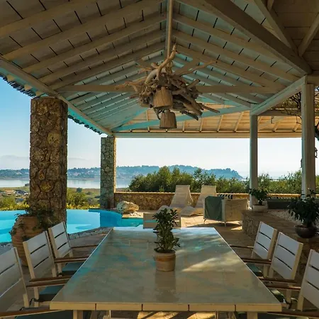 Luxury Corfu Villa Piedra Private Pool Sea View 4 Bdr Kastania Агиос-Маркос