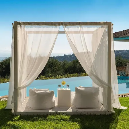 Luxury Corfu Villa Piedra Private Pool Sea View 4 Bdr Kastania *